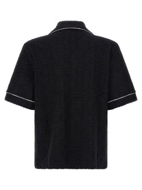 Casablanca Toweling Monogram Shirt Black