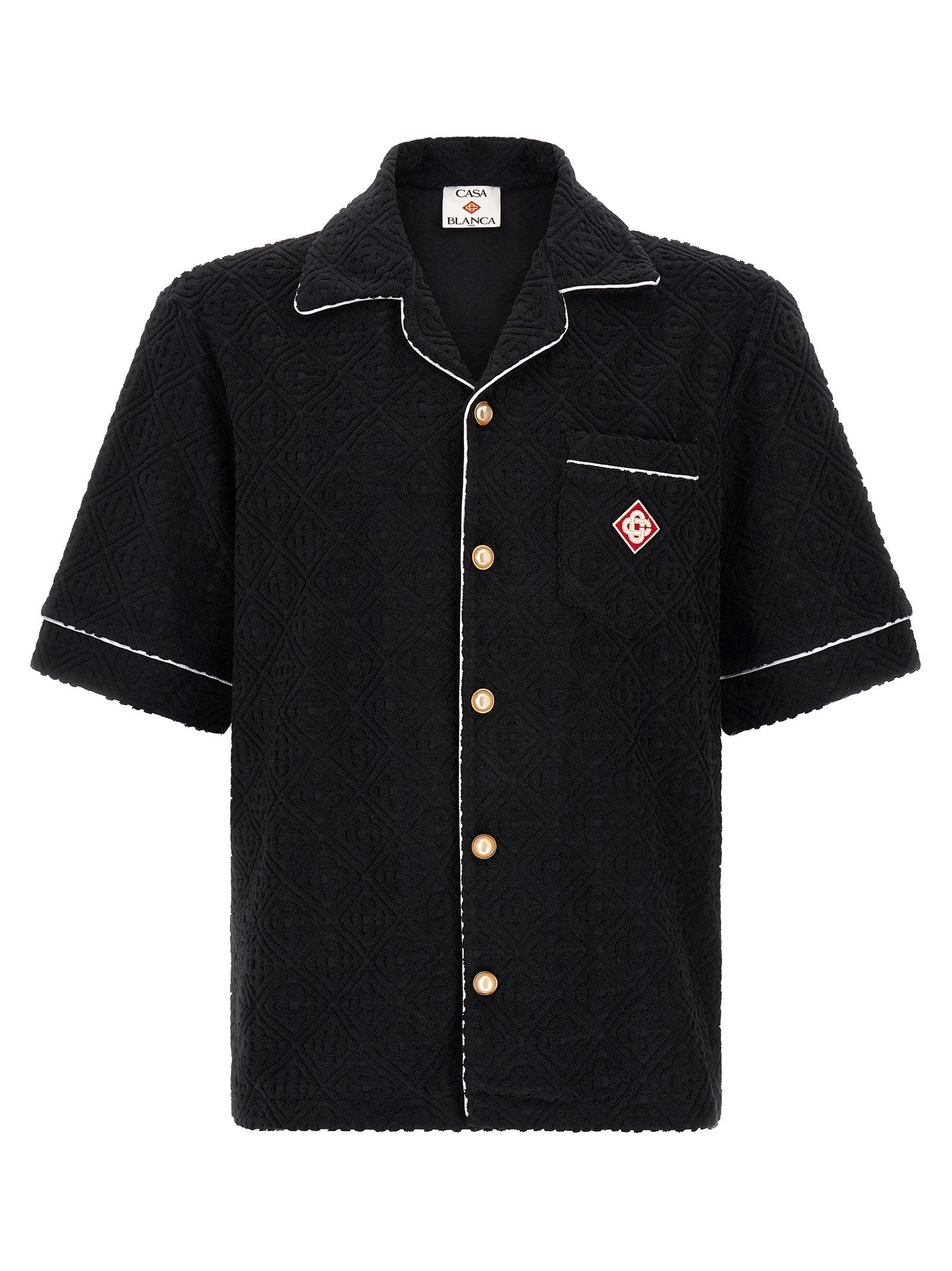 Casablanca Toweling Monogram Shirt Black