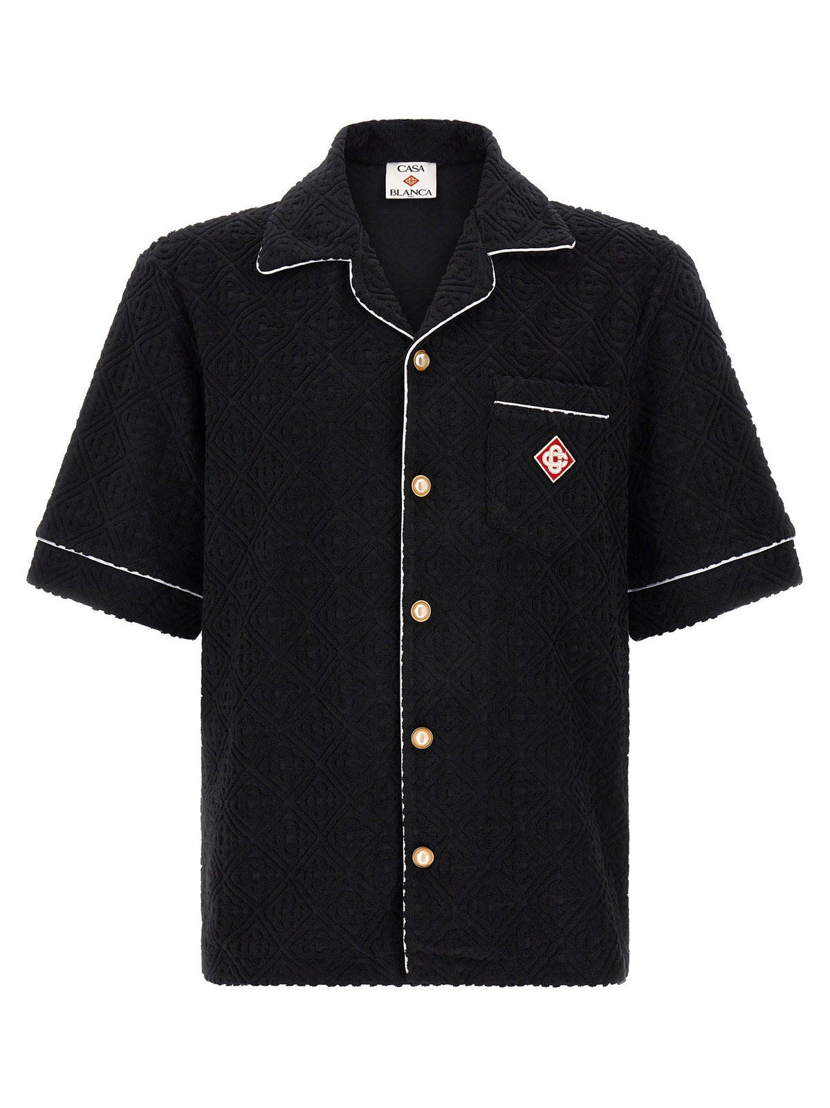 Casablanca Toweling Monogram Shirt Black