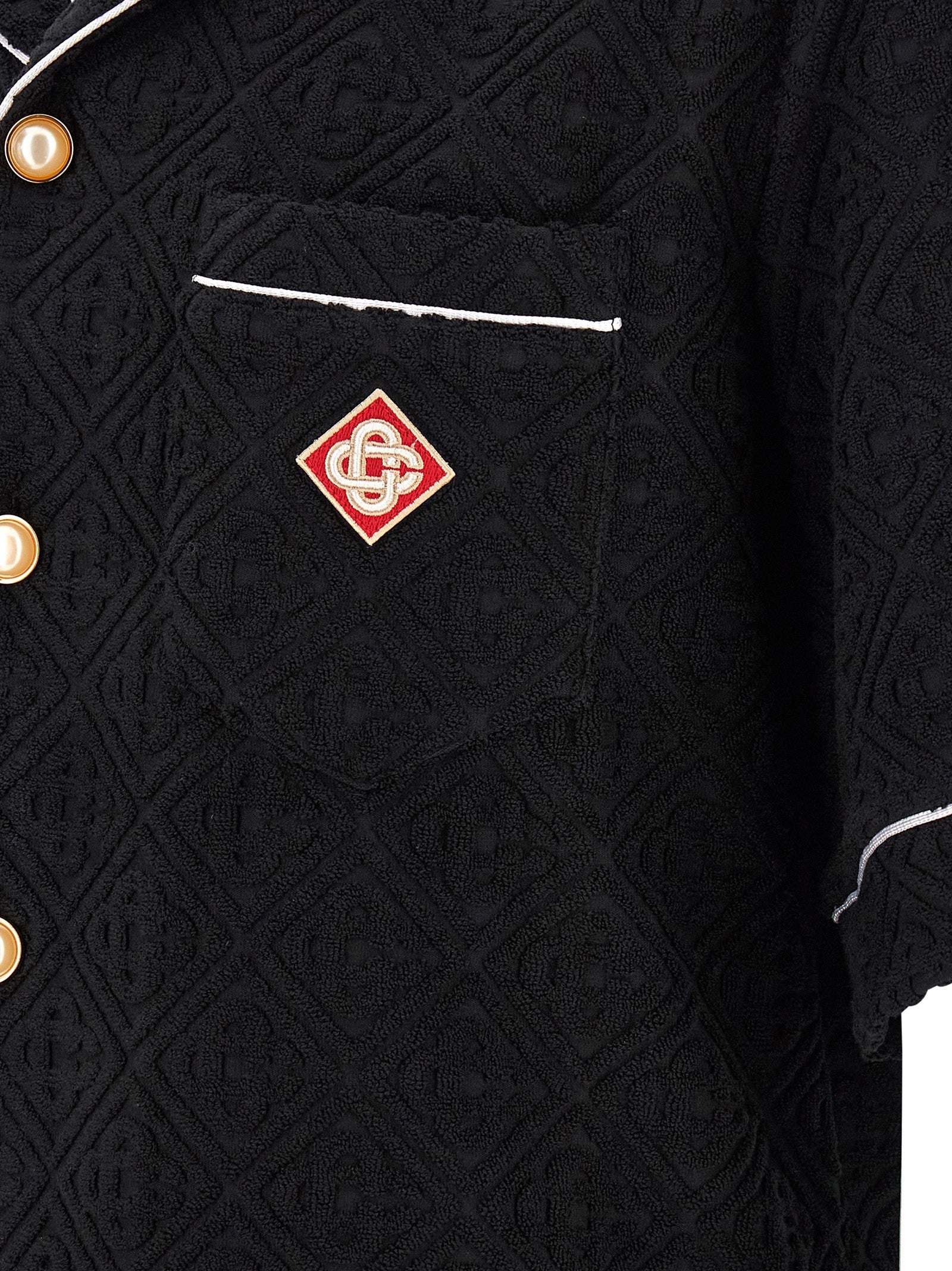 Casablanca Toweling Monogram Shirt Black