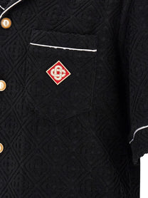 Casablanca Toweling Monogram Shirt Black