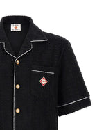 Casablanca Toweling Monogram Shirt Black, view 3