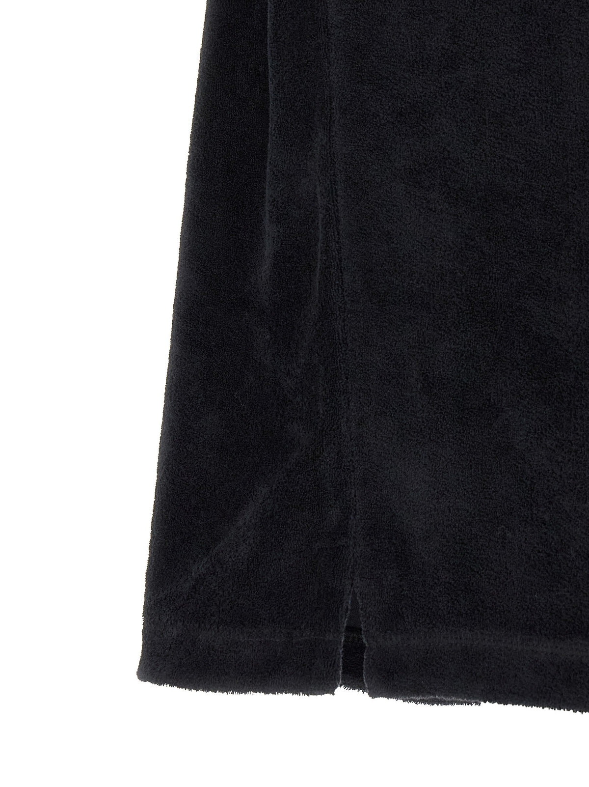 Casablanca Towelling Jacquard Polo Shirt Black, view 4
