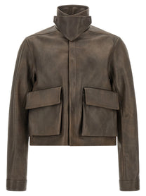 Rick Owens Tower Alice Jacket Brown