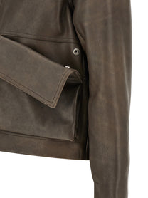 Rick Owens Tower Alice Jacket Brown, view 5