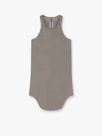 Rick Owens Women's Tower Cotton and Silk Blend Tank Top Grey