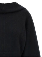 Rick Owens Tower Pull Hoodie Black, view 3