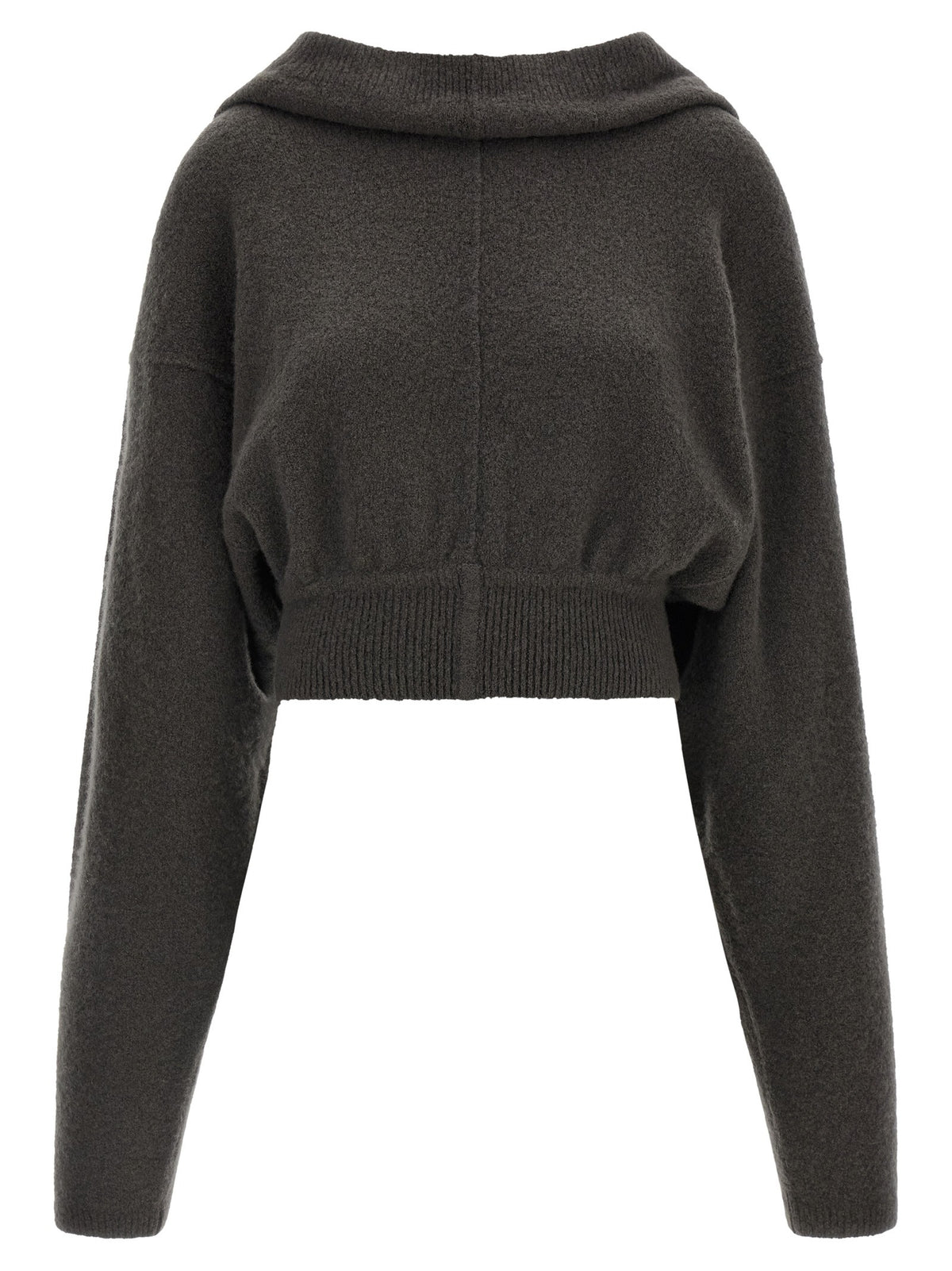 Rick Owens Tower Pull Hoodie Grey