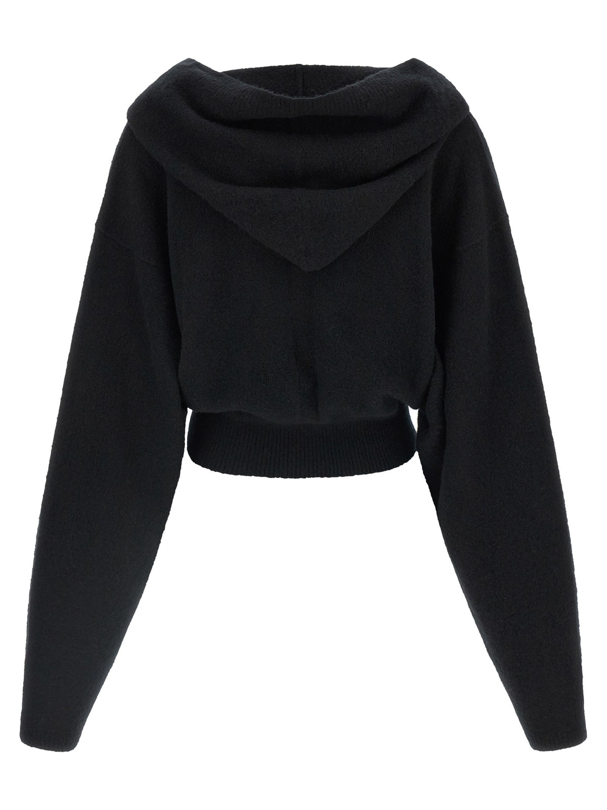 Rick Owens Tower Pull Hoodie Black, view 2