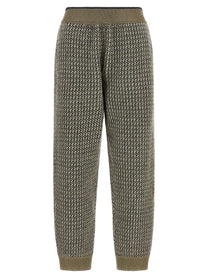 Brunello Cucinelli Track Houndstooth Pants Gold