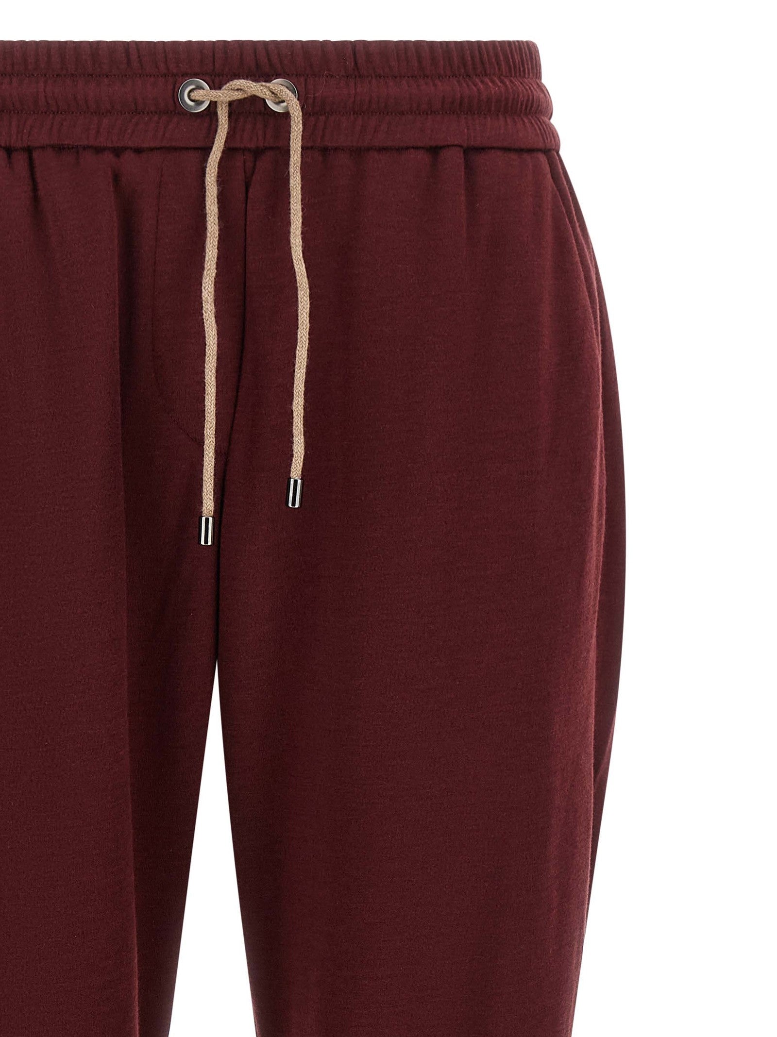 Brunello Cucinelli Track Joggers Red