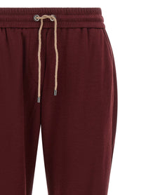 Brunello Cucinelli Track Joggers Red