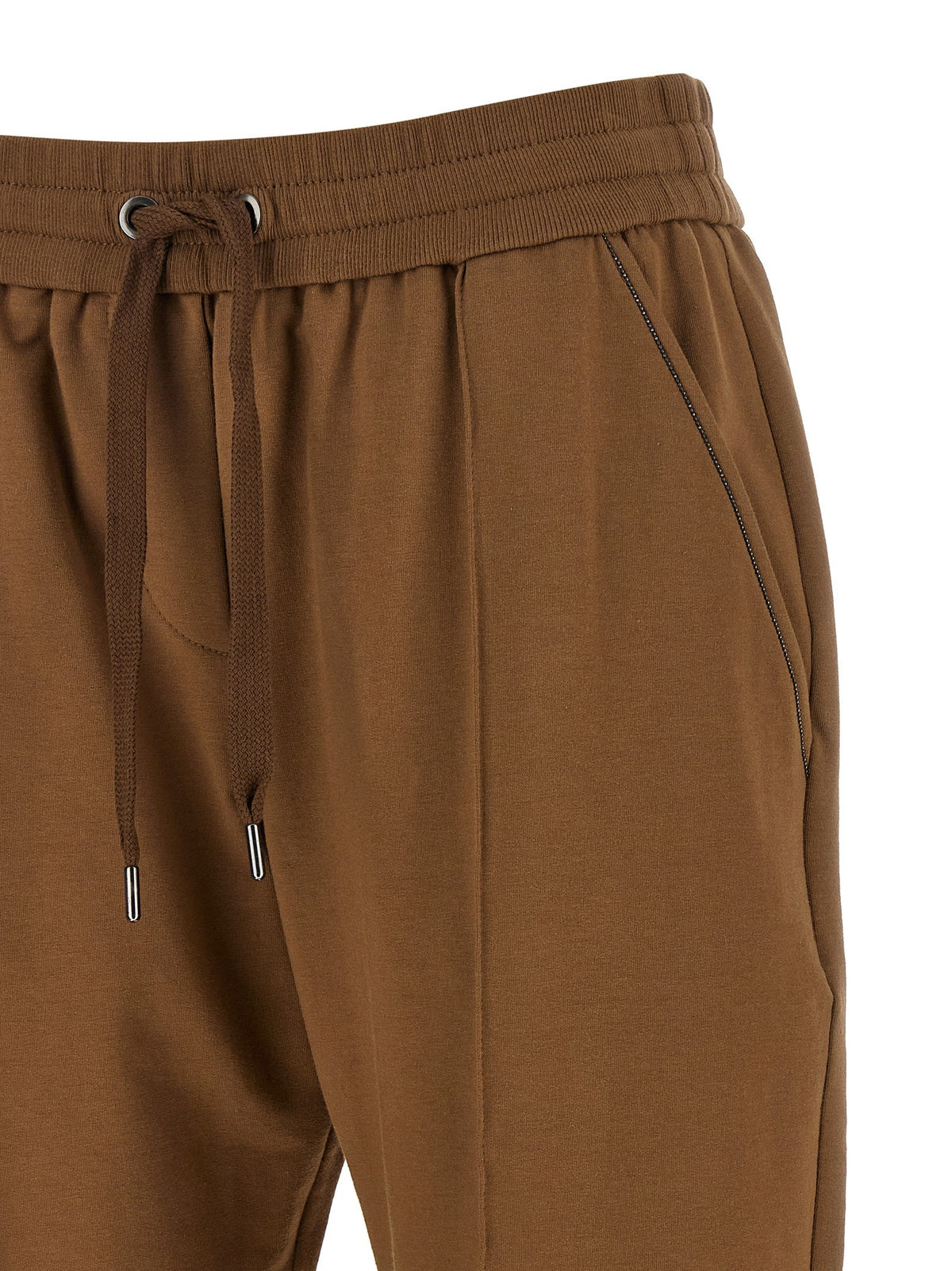 Brunello Cucinelli Track Joggers Brown, view 3