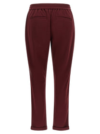Brunello Cucinelli Track Joggers Red