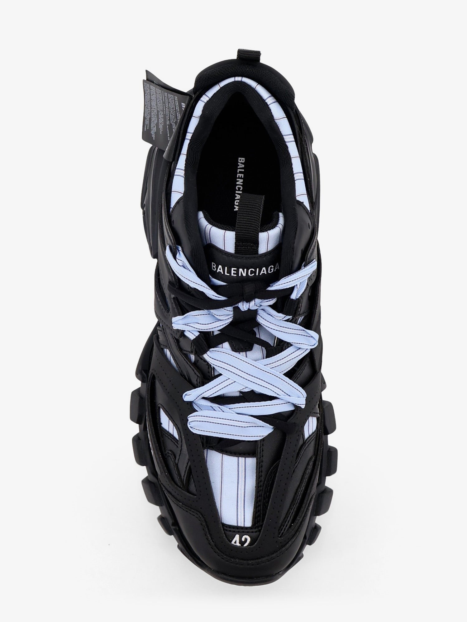 Balenciaga Men's Track Shirt Polyurethane Sneakers Black