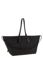 Balmain Track Shopping Bag Black, view 2
