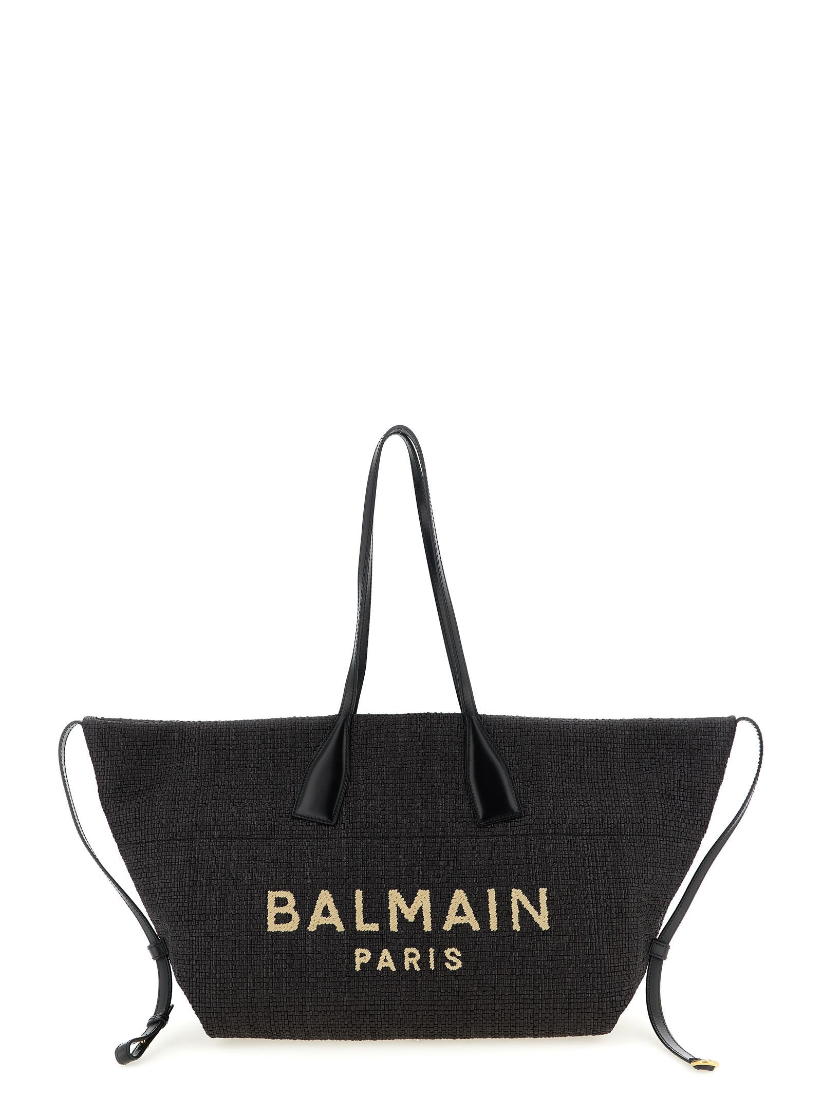 Balmain Track Shopping Bag Black