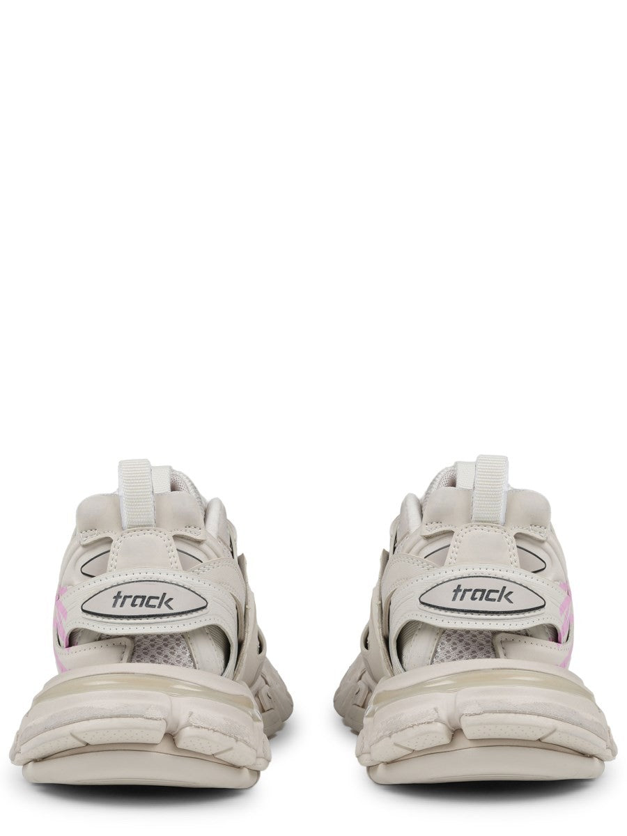 Balenciaga Women's Track Signature Sneaker Beige