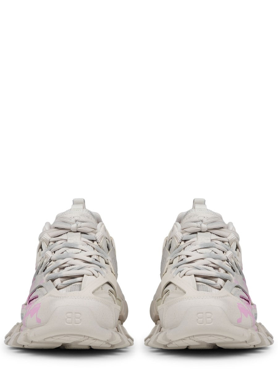 Balenciaga Women's Track Signature Sneaker Beige
