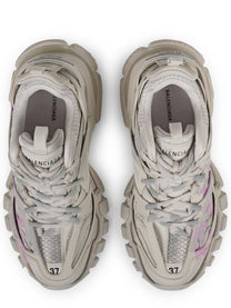 Balenciaga Women's Track Signature Sneaker Beige