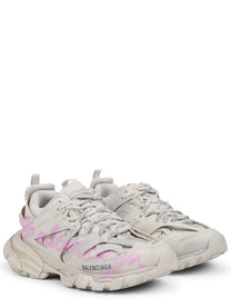 Balenciaga Women's Track Signature Sneaker Beige
