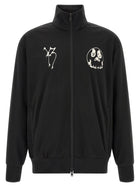 Y-3 Track Top Gfx Nyln Printed Zip Sweatshirt Black