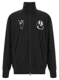 Y-3 Track Top Gfx Nyln Printed Zip Sweatshirt Black