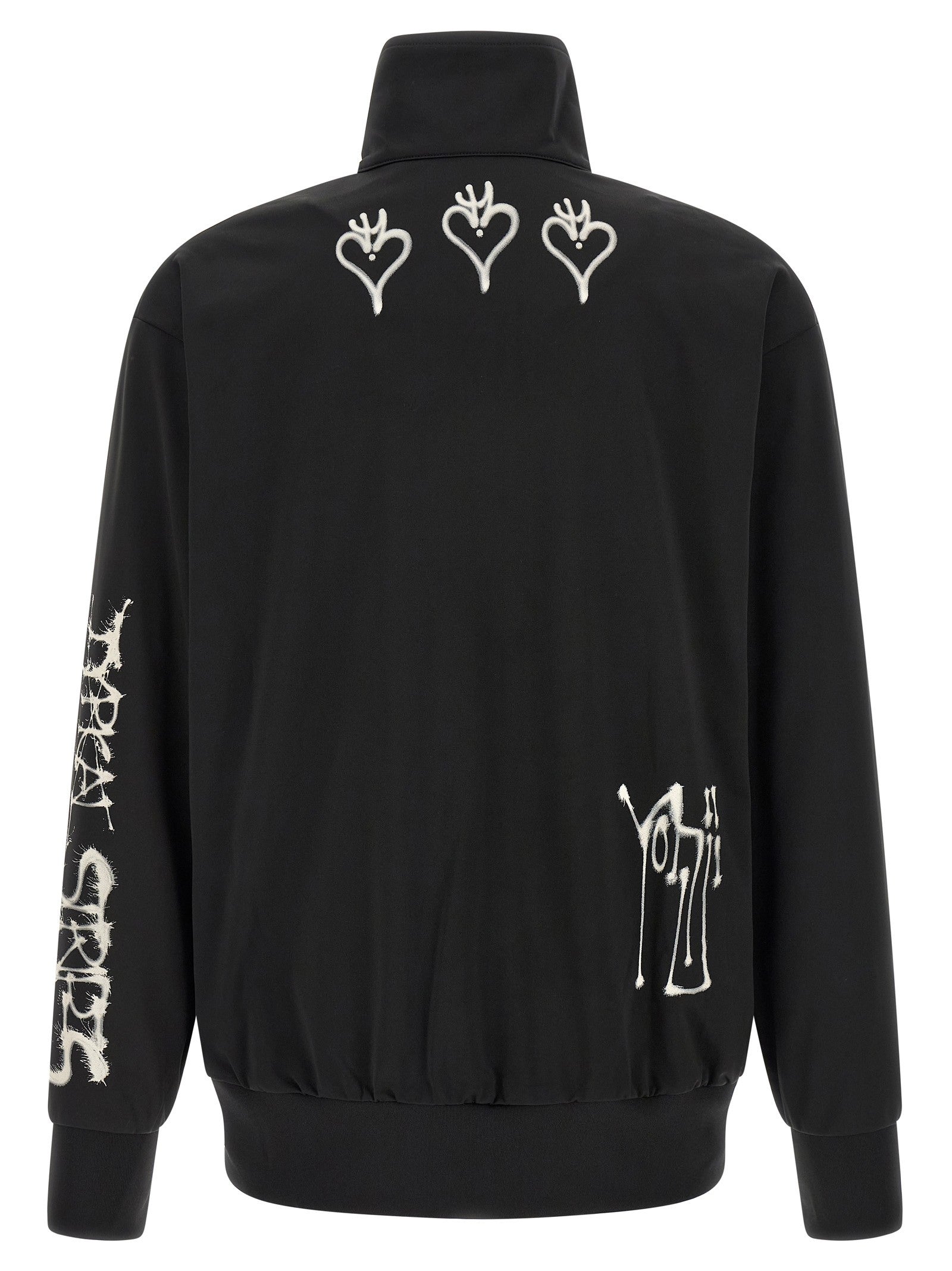 Y-3 Track Top Gfx Nyln Printed Zip Sweatshirt Black