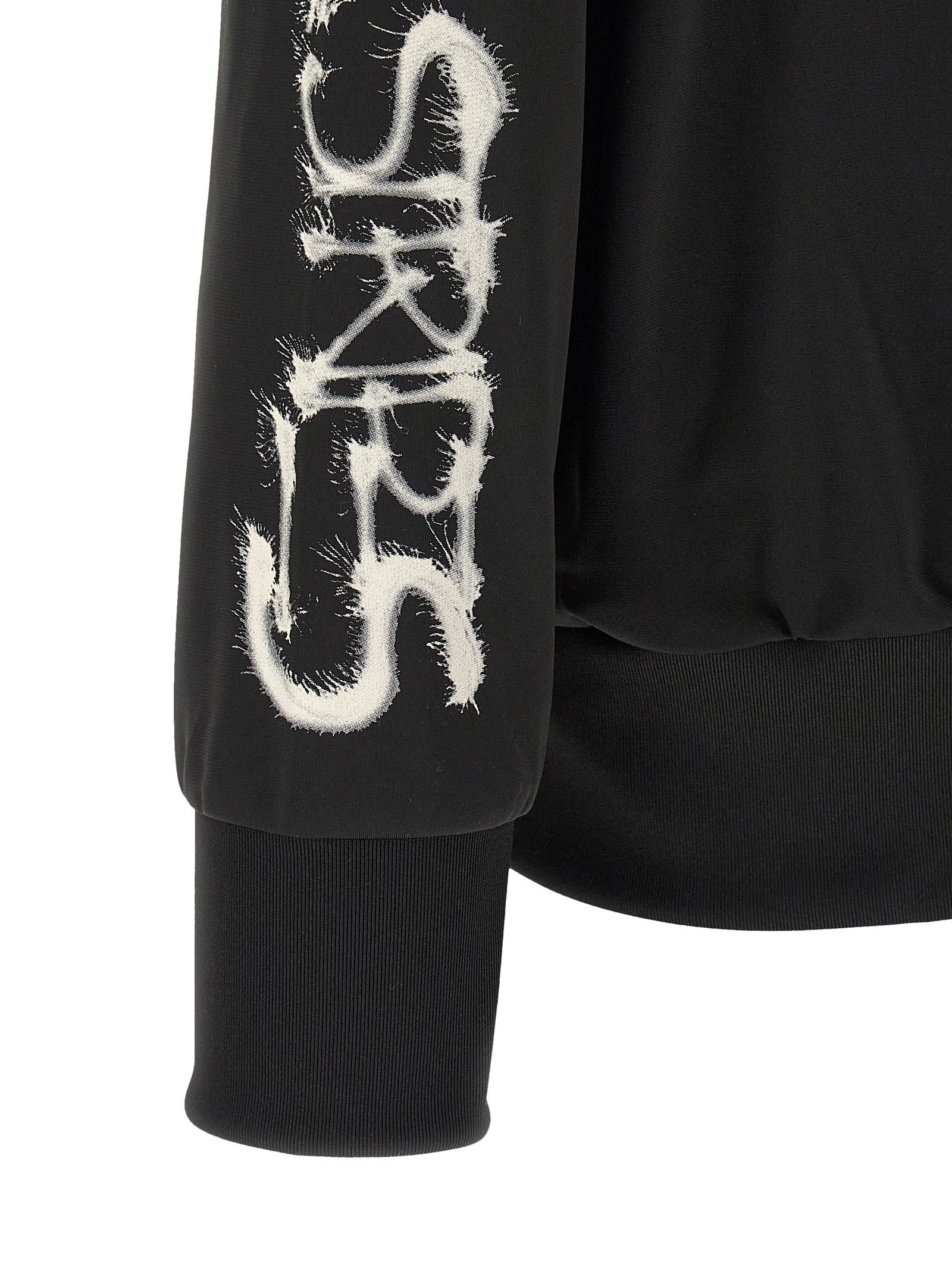 Y-3 Track Top Gfx Nyln Printed Zip Sweatshirt Black