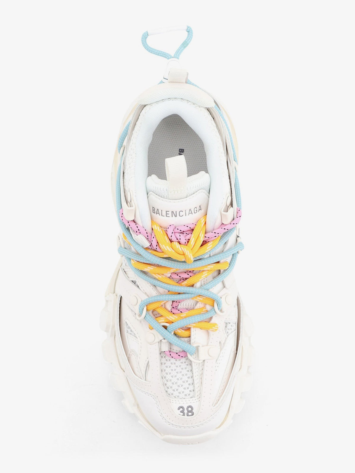 Balenciaga Women's Track Trail Laces Sneakers Blue, view 5