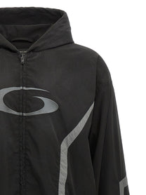Balenciaga Tracksuit Loop Sports Icon Ampia Jacket Black