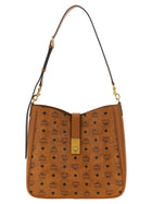 MCM Tracy Large Shoulder Bag Brown