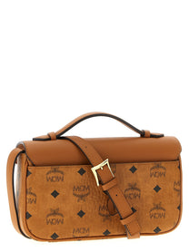 MCM Tracy Medium Shoulder Bag Brown