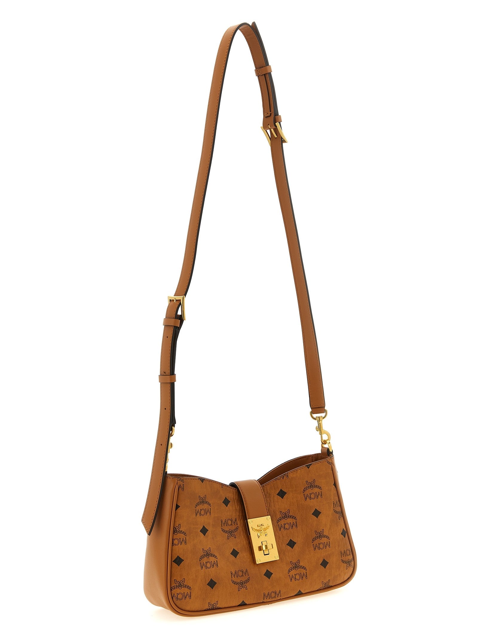 MCM Tracy Shoulder Bag Brown