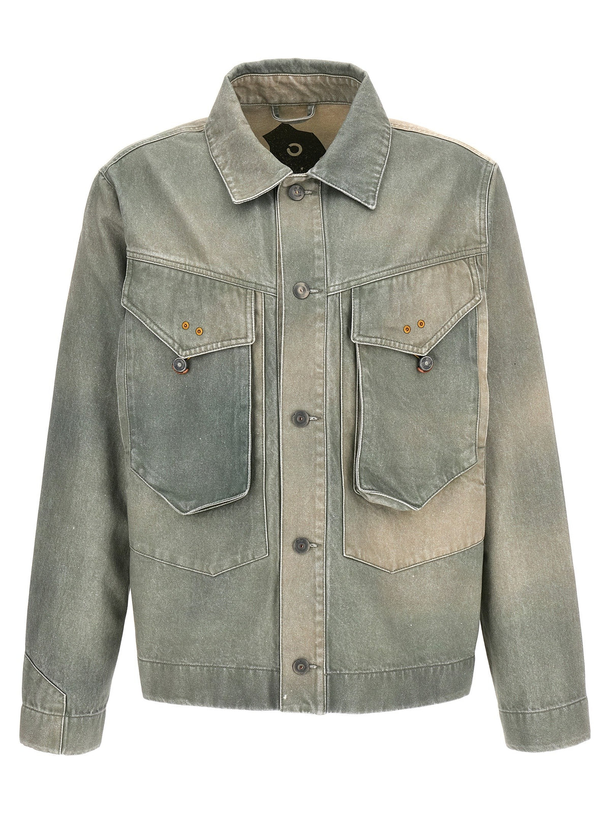 Objects Iv Life Traditional Denim Jacket Green