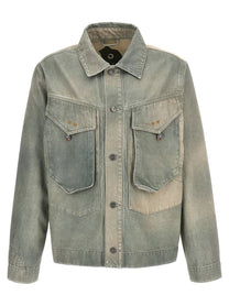 Objects Iv Life Traditional Denim Jacket Green