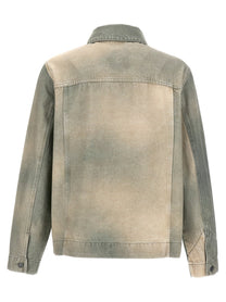 Objects Iv Life Traditional Denim Jacket Green