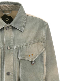 Objects Iv Life Traditional Denim Jacket Green