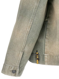 Objects Iv Life Traditional Denim Jacket Green