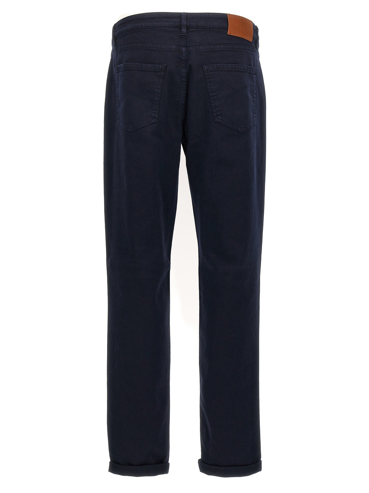 Brunello Cucinelli Traditional Fit Denim Blue