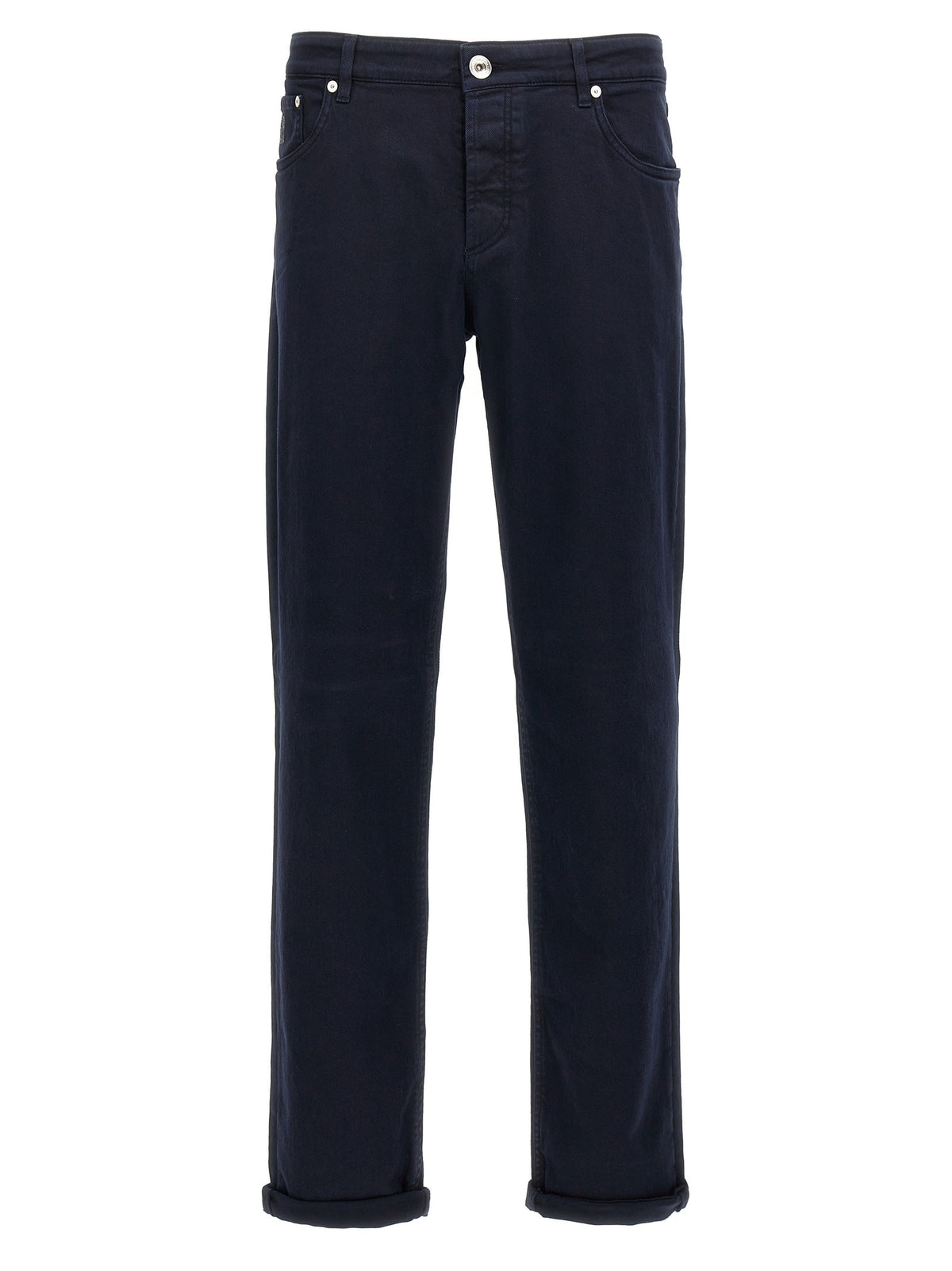 Brunello Cucinelli Traditional Fit Denim Blue