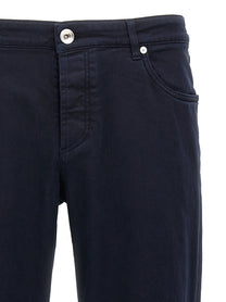 Brunello Cucinelli Traditional Fit Denim Blue