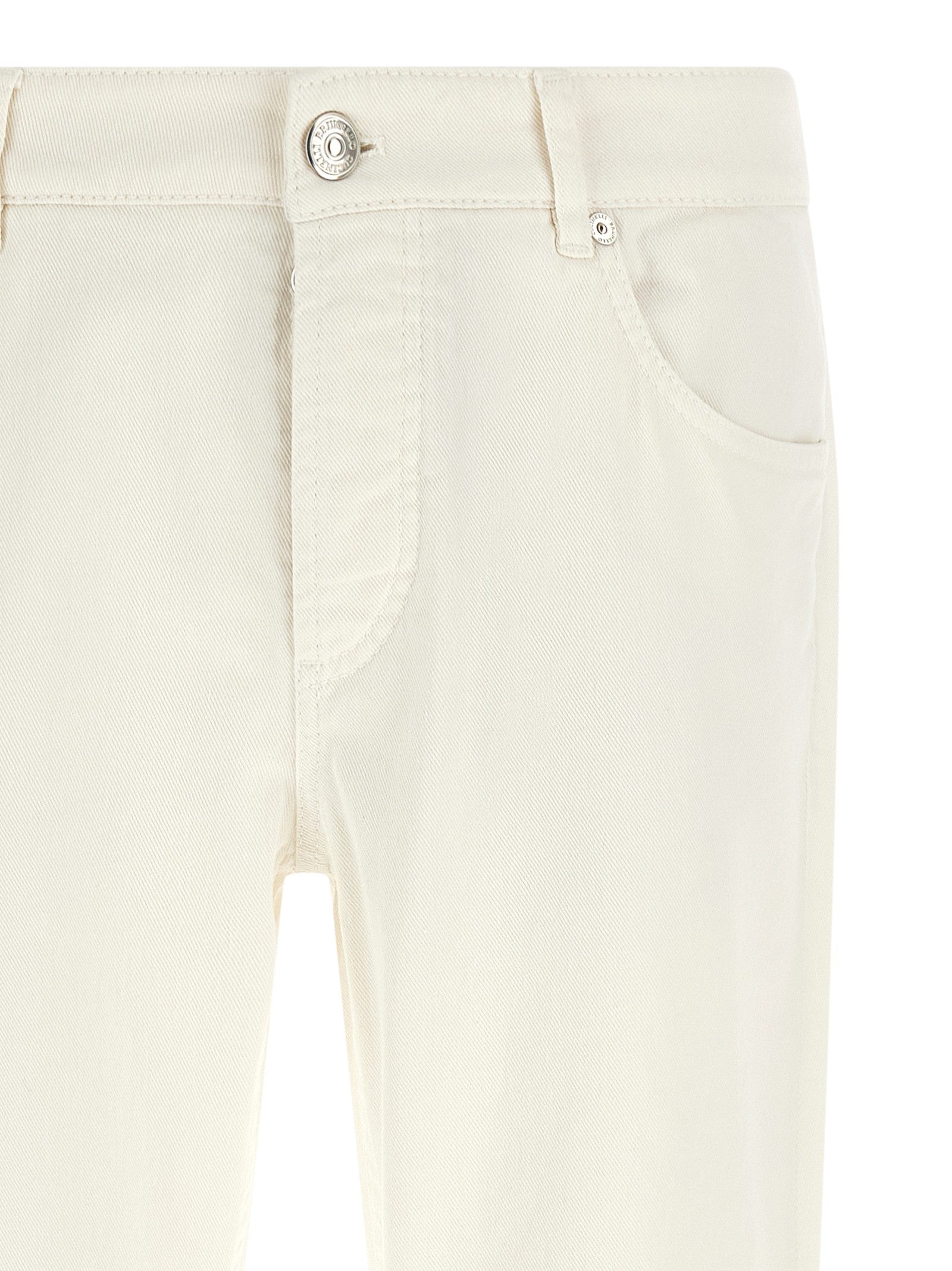 Brunello Cucinelli Traditional Fit Jeans White