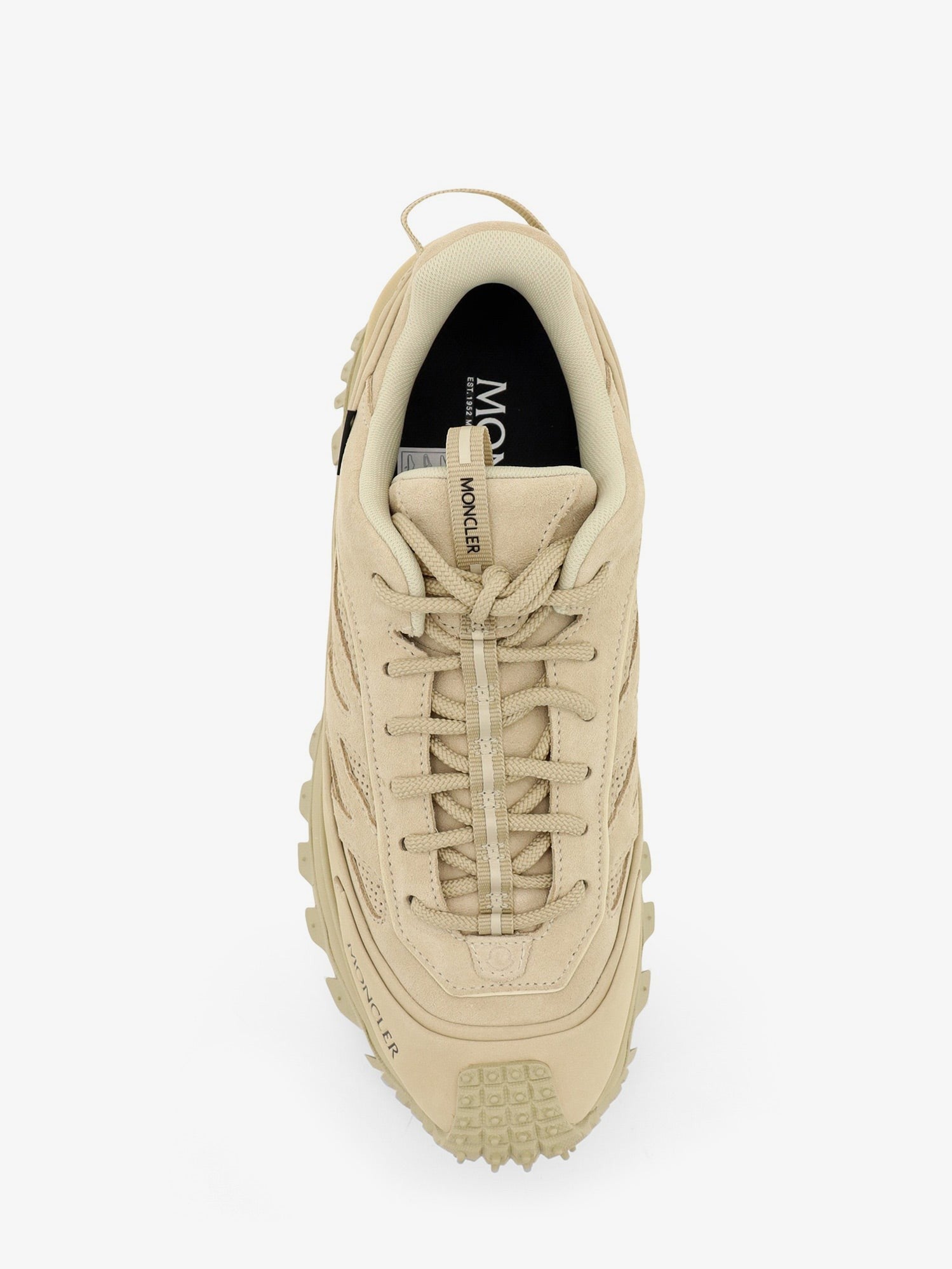 Moncler Men's Trailgrip Apex Craft Gtx Mesh and Suede Sneakers Beige