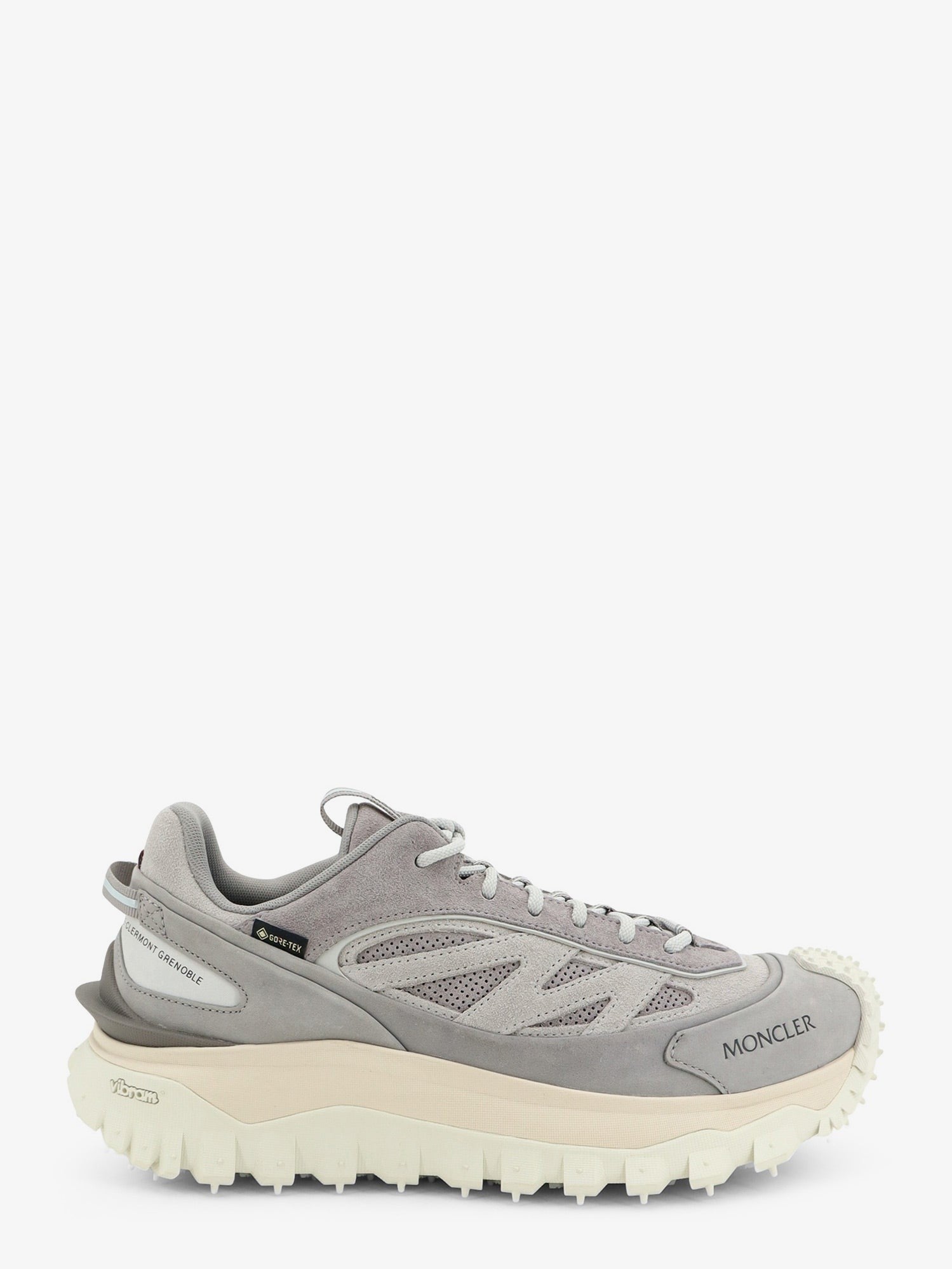 Moncler Men's Trailgrip Apex Craft Gtx Mesh and Suede Sneakers Grey