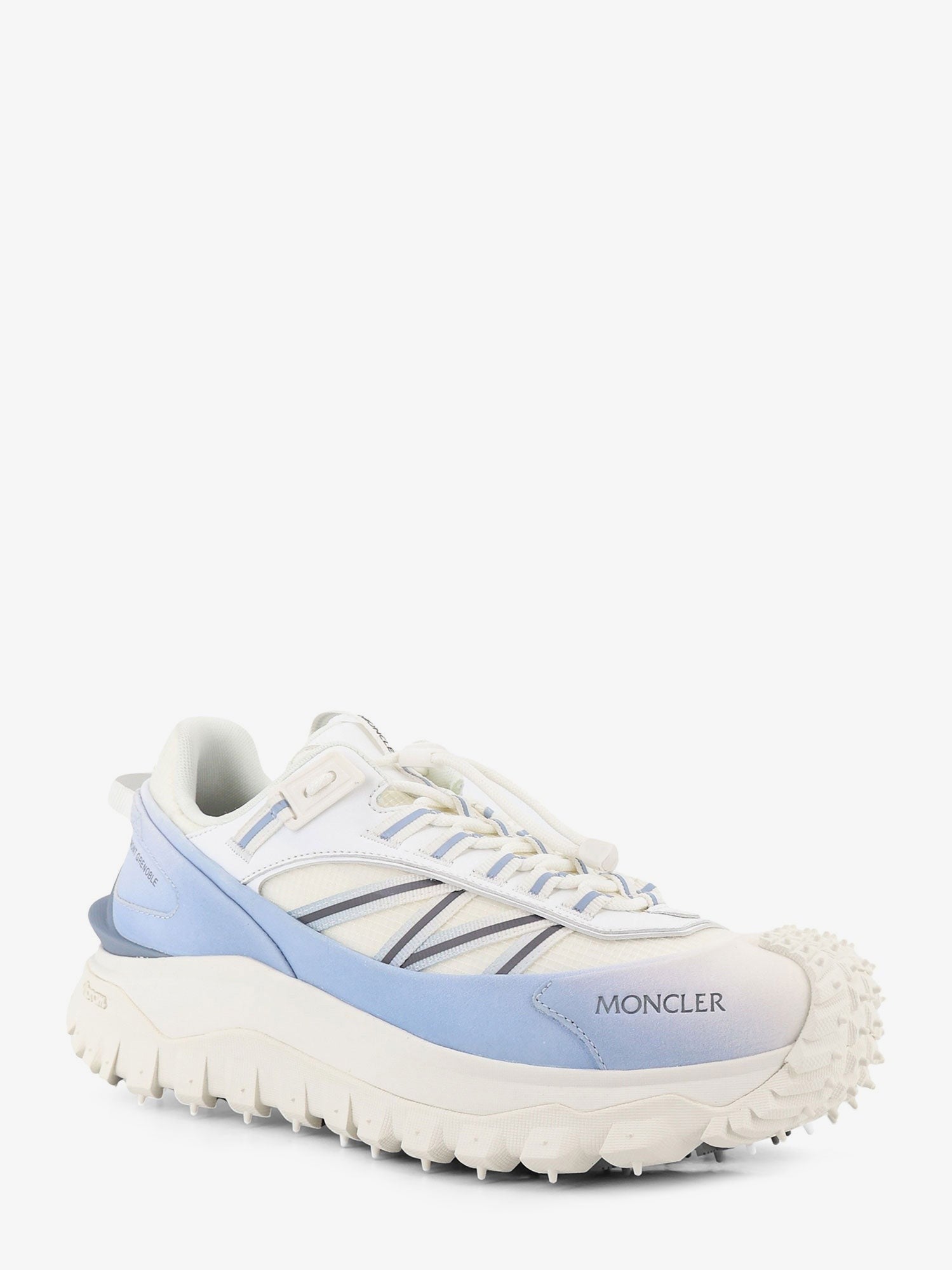 Moncler Men's Trailgrip Sneakers in Technical Fabric and Mesh White