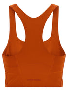 Adidas Statement Training Crop Top Adidas Entire Studios Orange, view 2