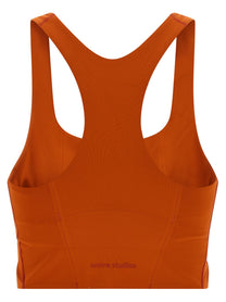 Adidas Statement Training Crop Top Adidas Entire Studios Orange, view 2