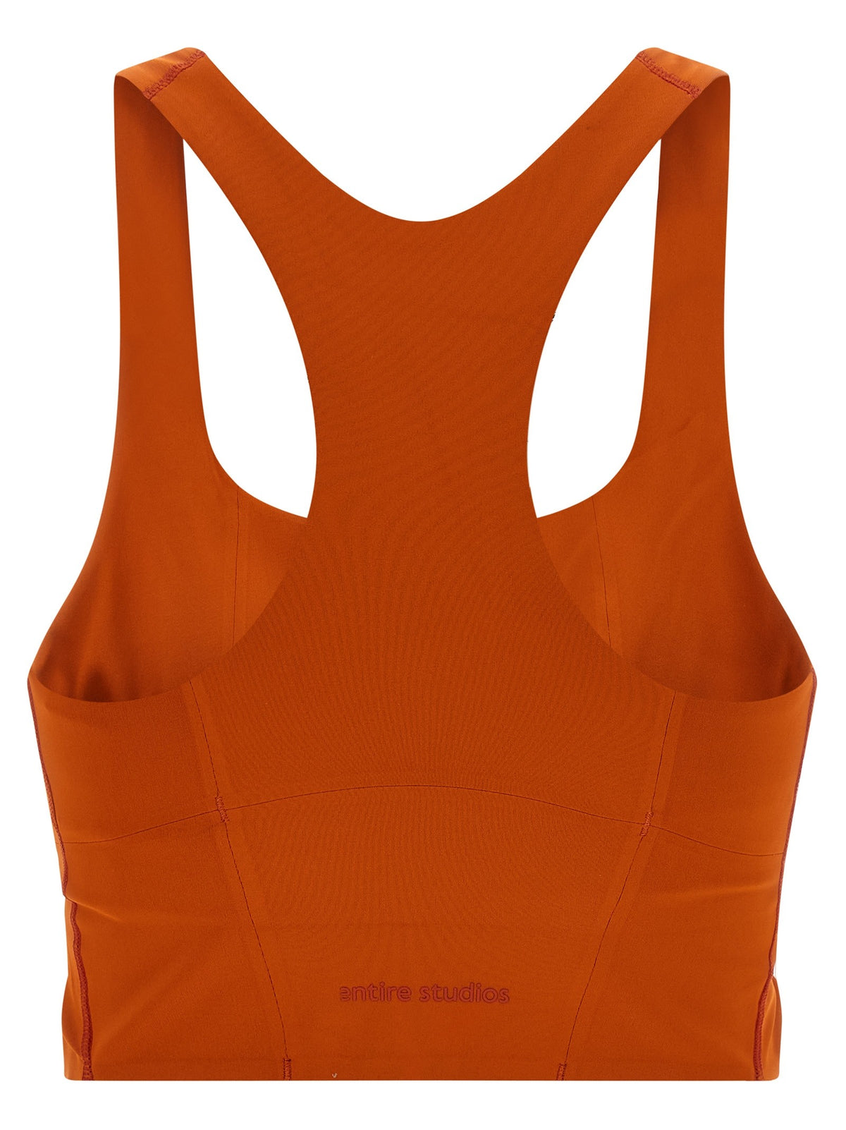Adidas Statement Training Crop Top Adidas Entire Studios Orange, view 2