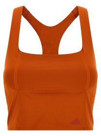 Adidas Statement Training Crop Top Adidas Entire Studios Orange